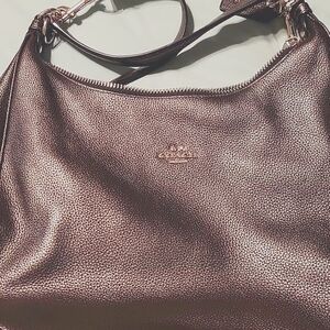 Coach pewter color shoulder and crossbody bag